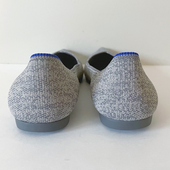 Rothy’s Heather Light Gray Taupe Point Flat 7 - Picture 5 of 8